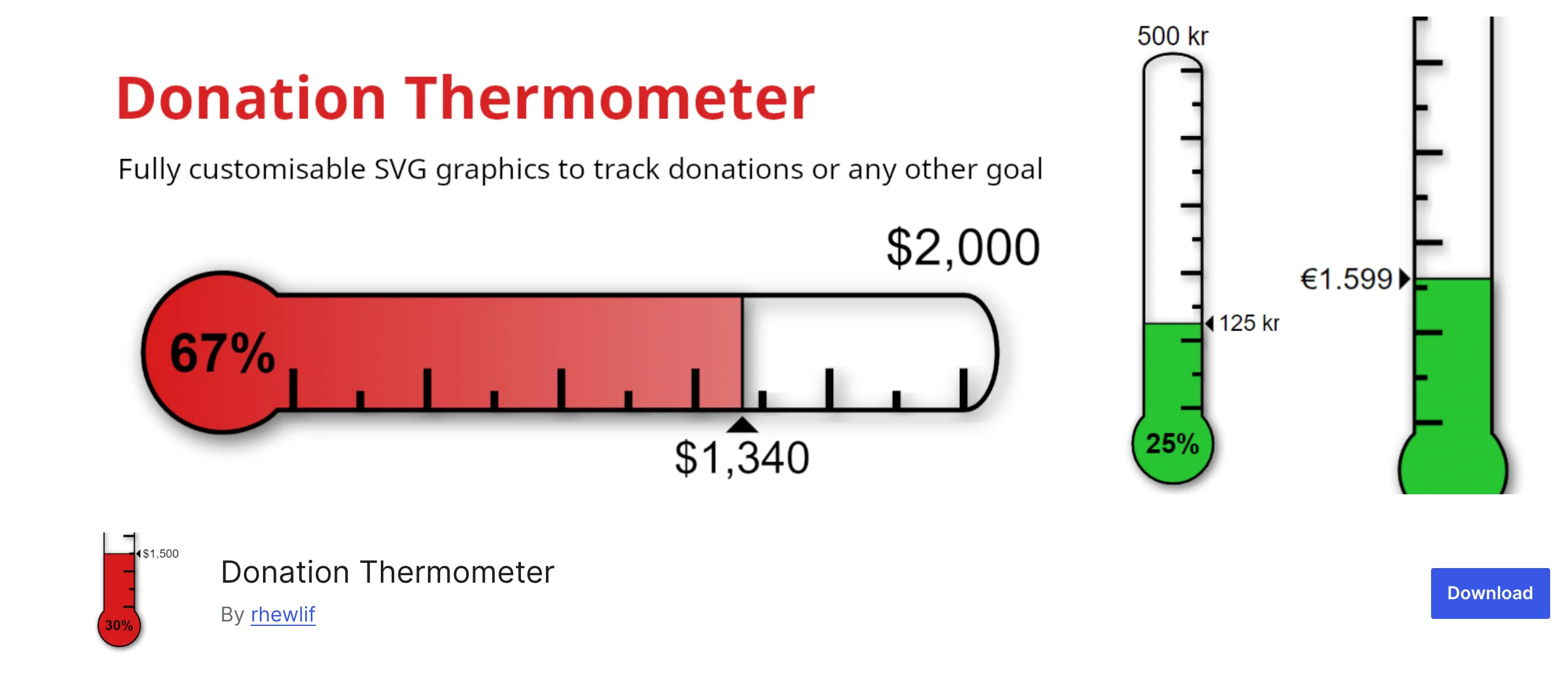 Donation Thermometer